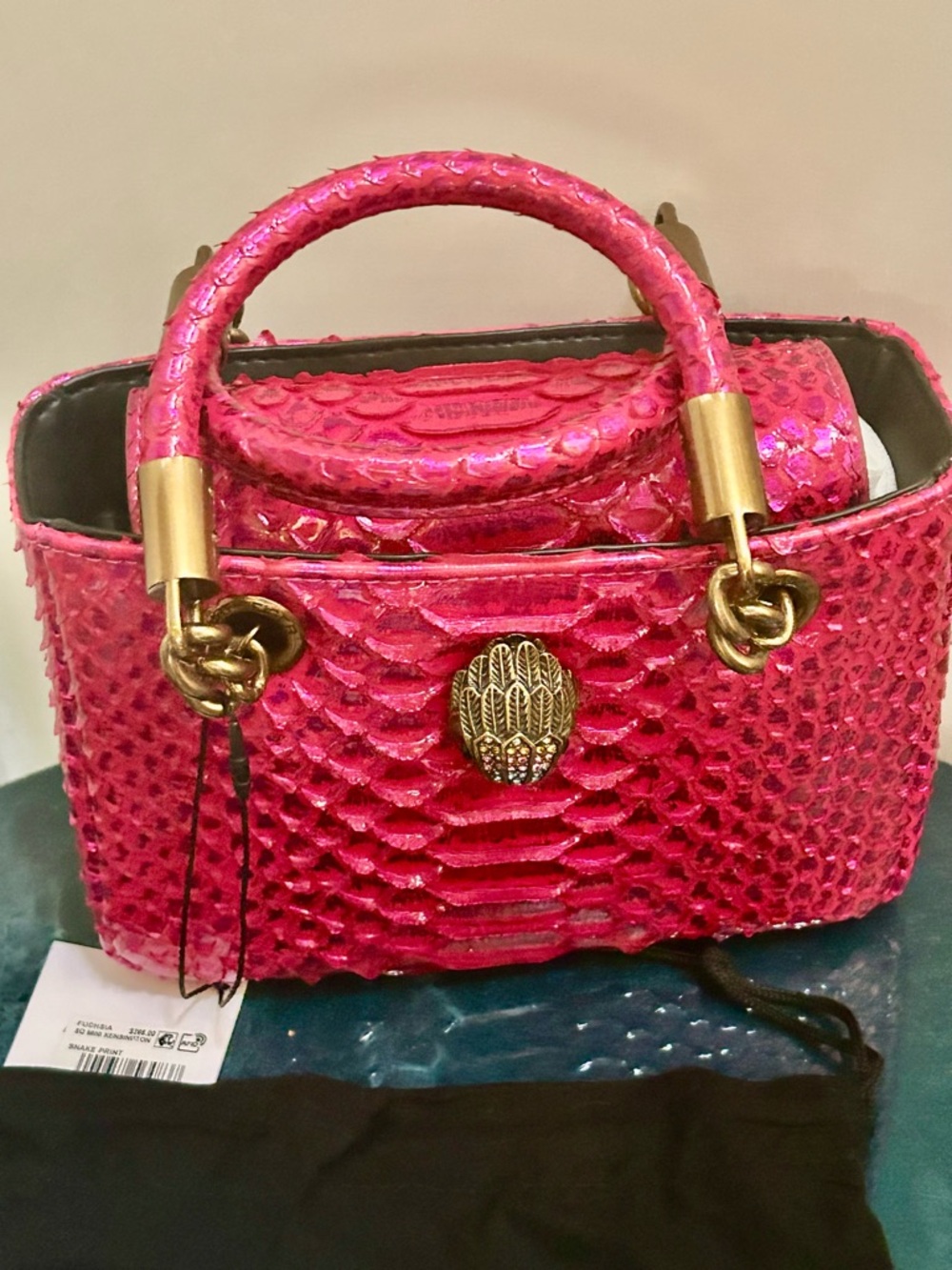 🔥Kurt Geiger London Mini Square Kensington Croc-Embossed Leather LOW PRICE! 💝💞 - Picture 3 of 13